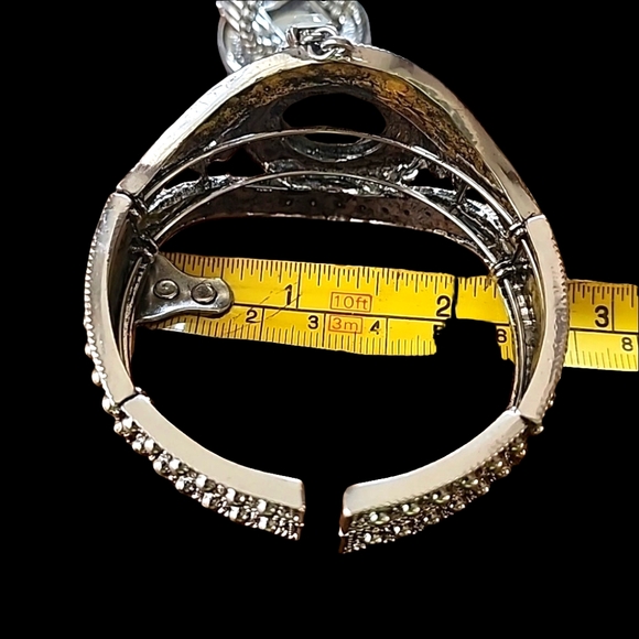 Vintage inspired bracelet ring set rhinestone fashion costume jewelry - Picture 6 of 8